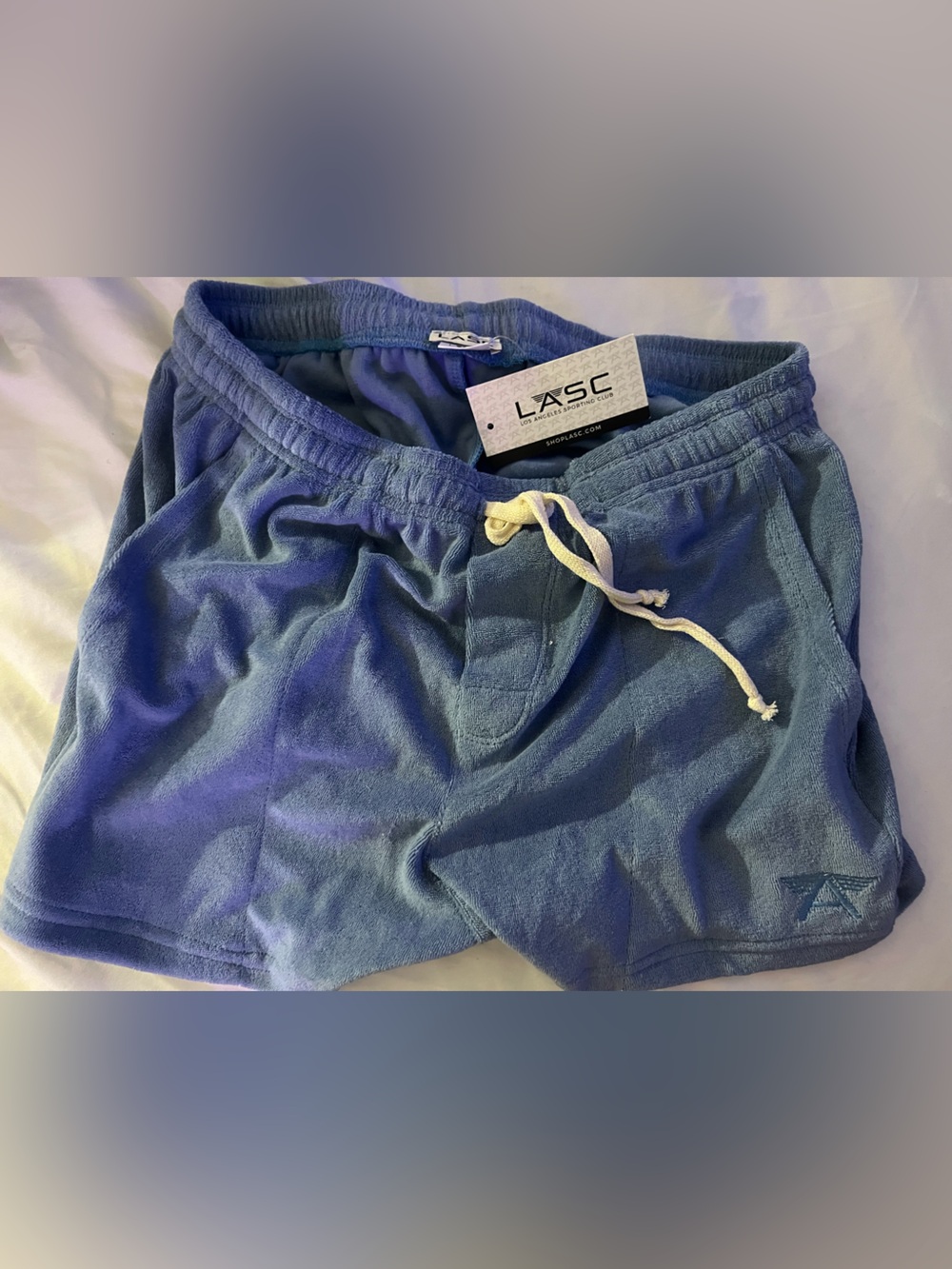 LASC shorts, Terry Cloth Blue Shorts, Medium, New